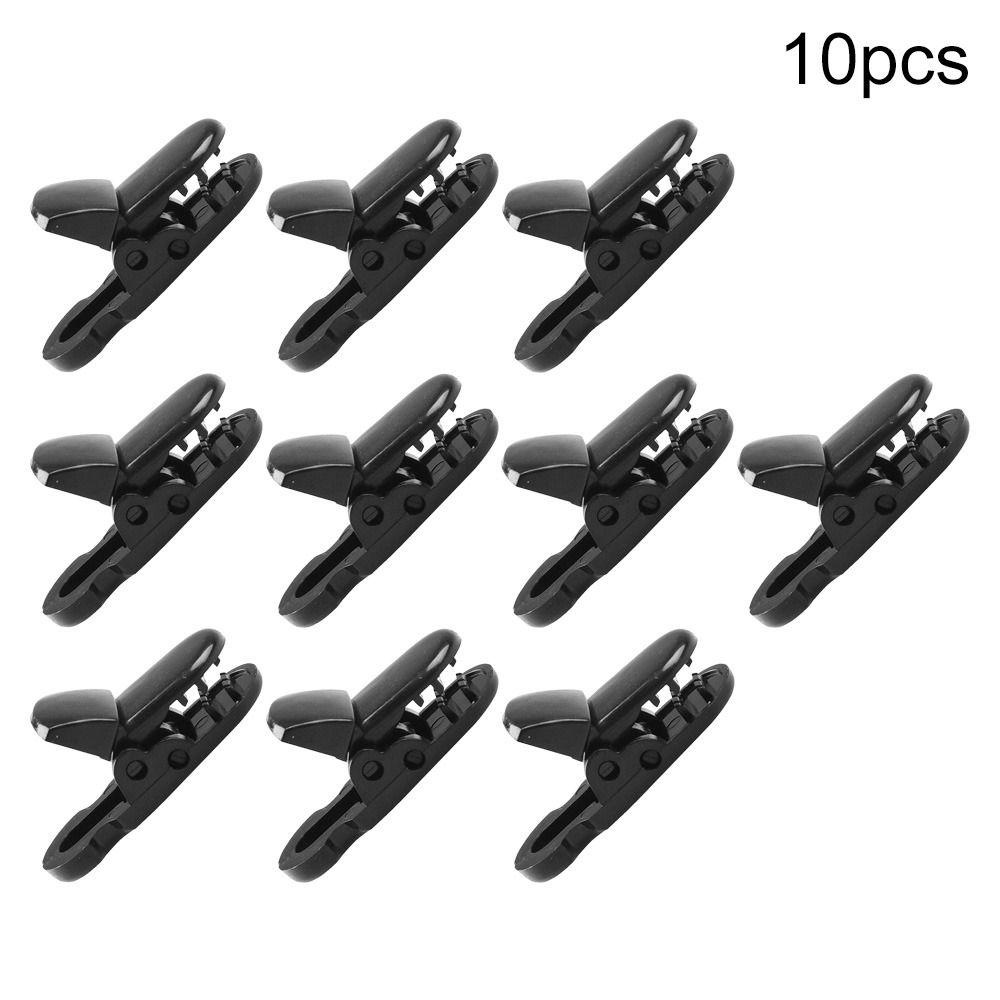 Set 5 / 10 Kẹp Mỏ Neo Màu Đen Bằng Vải Bạt Dùng Để Cố Định Lều Trại