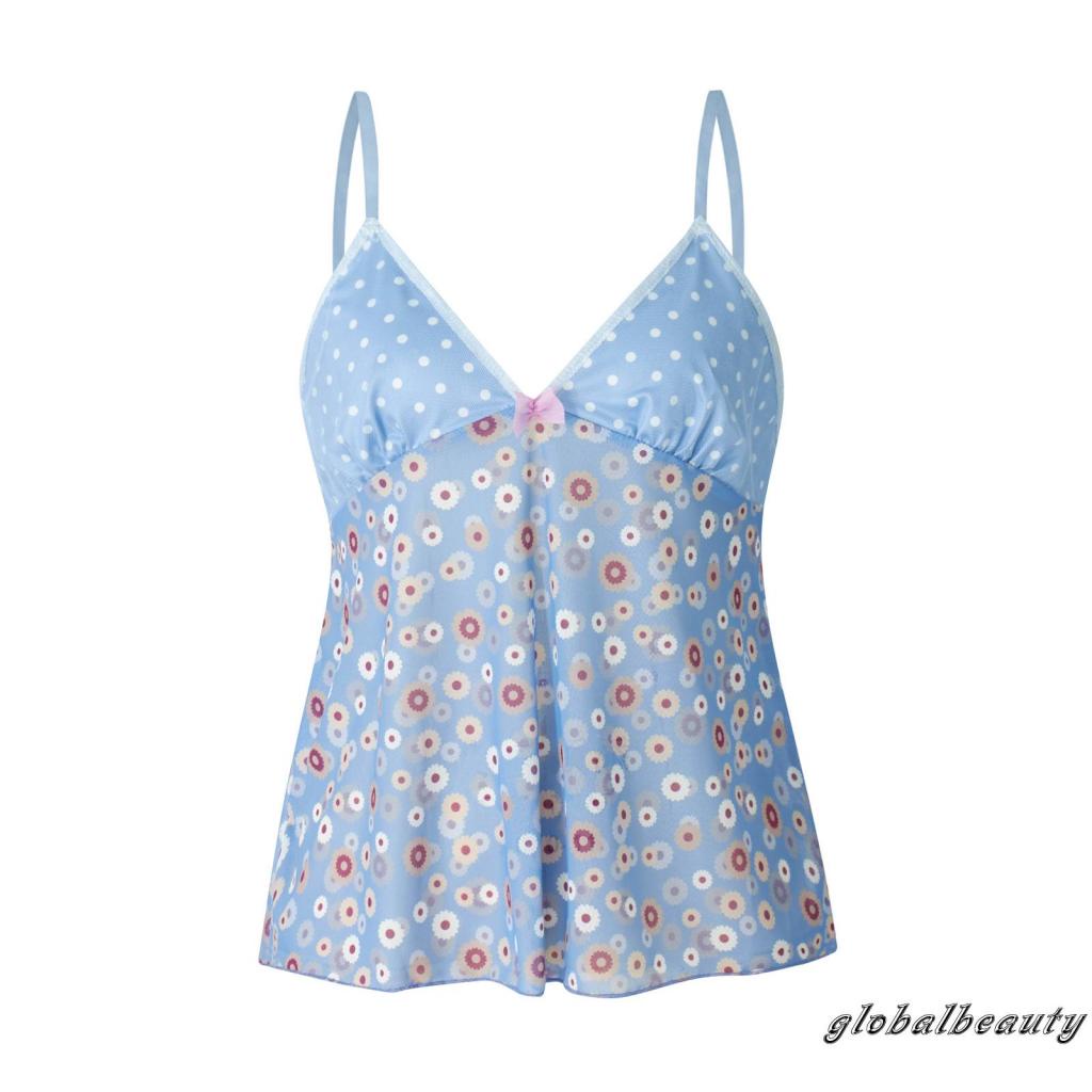 Áo Hai Dây Cổ Chữ V In Họa Tiết Hoa Thời Trang Mùa Hè Cho Nữ