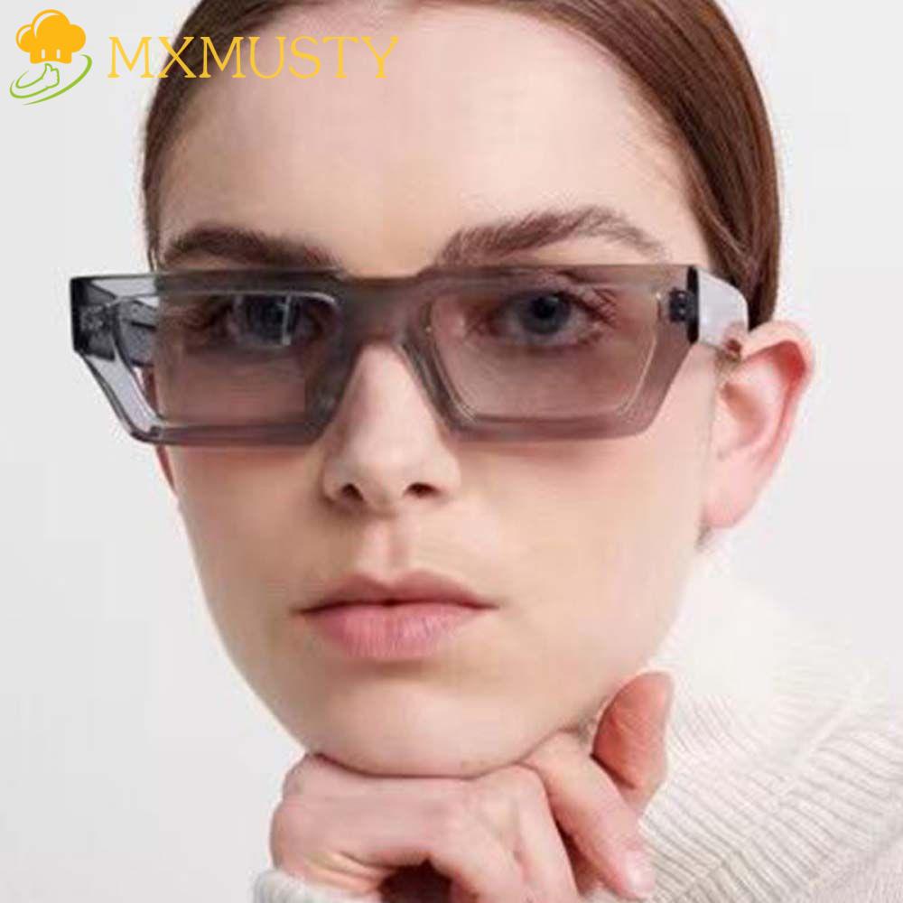 Kính Mát Gọng Vuông Nhỏ Trong Suốt Phong Cách Punk Hip Hop Âu Mỹ Thời Trang Cho Nữ