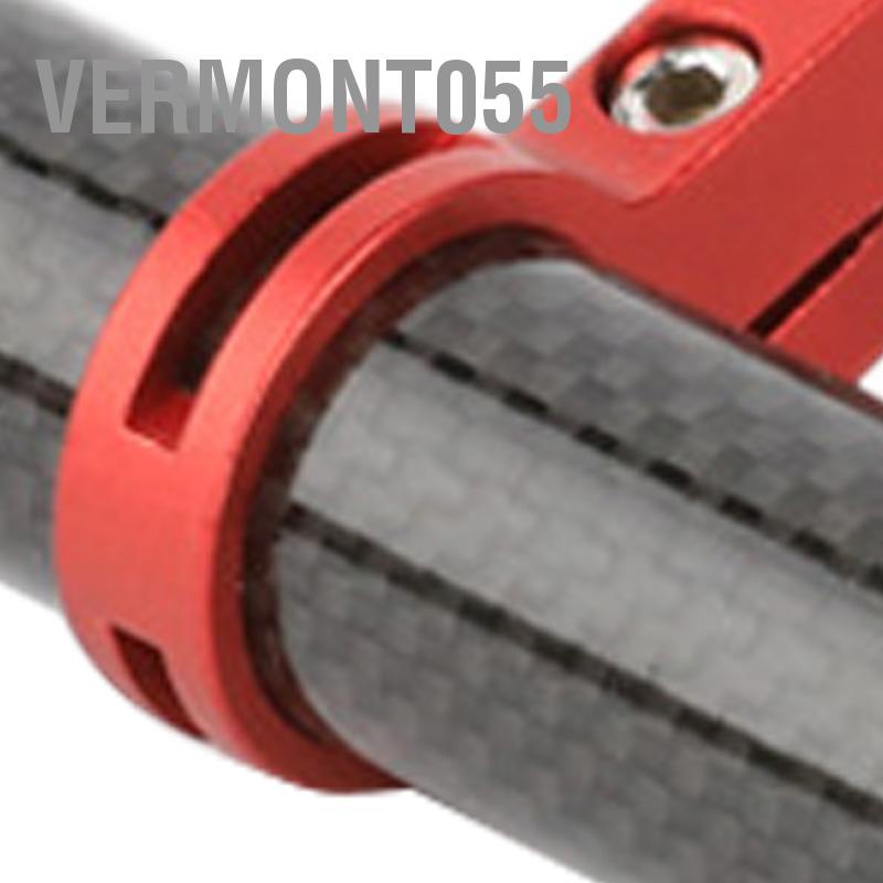 Vermont055 Bộ mở rộng tay lái xe đạp Hợp kim nhôm sợi carbon nhẹ cho đèn gắn điện thoại