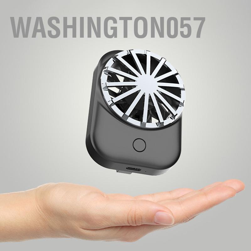 Washington057 Điện Thoại Di Động Làm Mát Quạt Tản Nhiệt Game USB Không Dây Lưng Kẹp Thoáng Gió Có Thể Điều Chỉnh