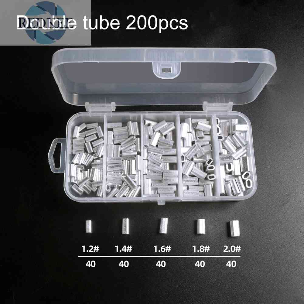 200 / 250 Ống Nối Dây Câu Cá Bằng Nhôm