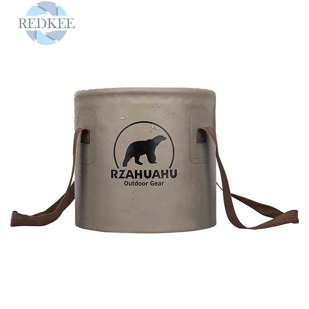 Xô Đựng Nước Hình Tròn Có Thể Gấp Gọn Tiện Dụng Mang Theo Du Lịch