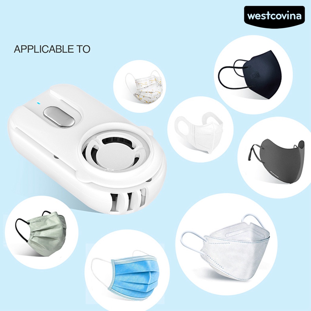 W🅢Quạt 300mAh Có Kẹp Rảnh Tay Không Cánh Giảm Tiếng Ồn Sạc Lại Được Tiện Dụng