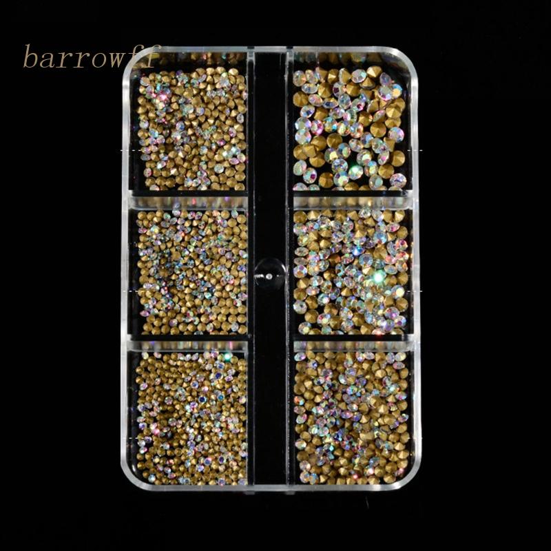 Phụ Kiện Đá Pha Lê AB Trang Trí Móng Tay Nghệ Thuật Thời Trang DIY