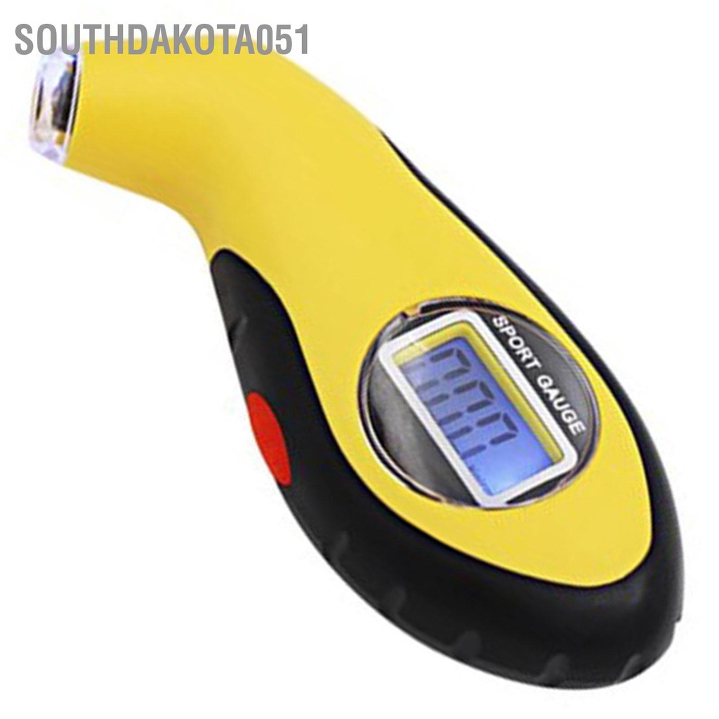 [Hàng Sẵn] Đồng Hồ Đo Áp Suất Lốp Xe Màn hình Kỹ Thuật Số Chống Trượt Thông Dụng Cho Xe Hơi / Xe Tải【Southdakota051】