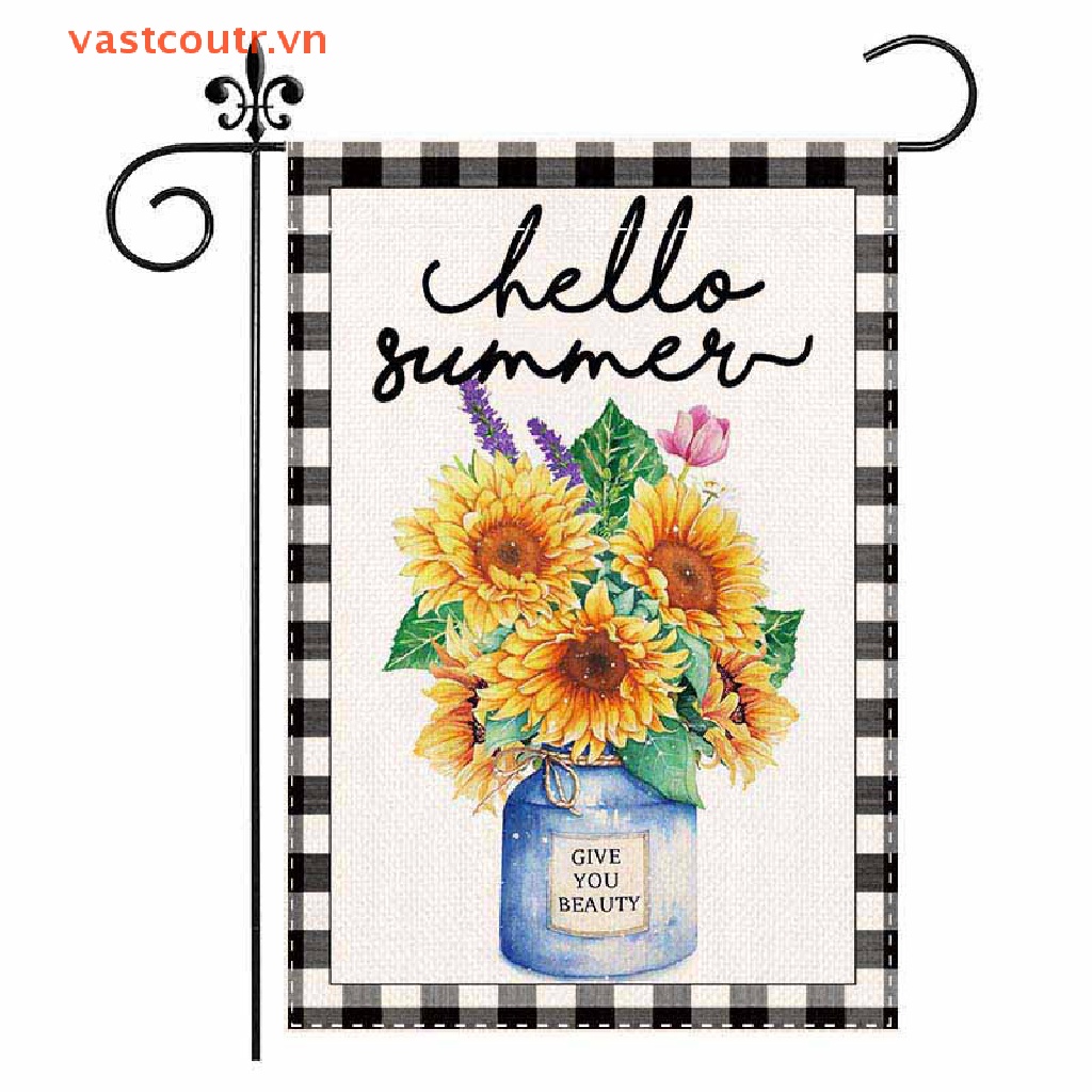 Lá Cờ Hai Mặt 12x18 Inch Dùng Trang Trí Sân Vườn Tiện Dụng