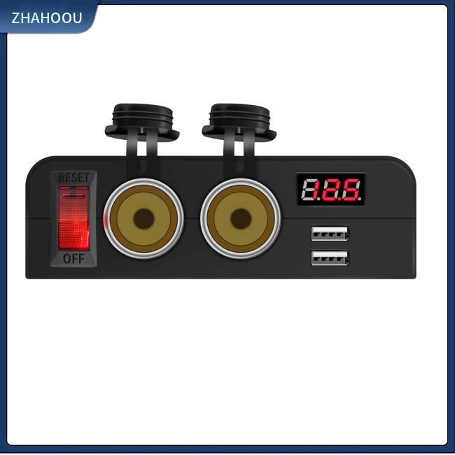 ☃Nhà Cửa☃ Tẩu Sạc 3 Trong 1 Cổng Usb 12 / 24v Có Đèn Báo Hiệu Cho Xe Hơi
