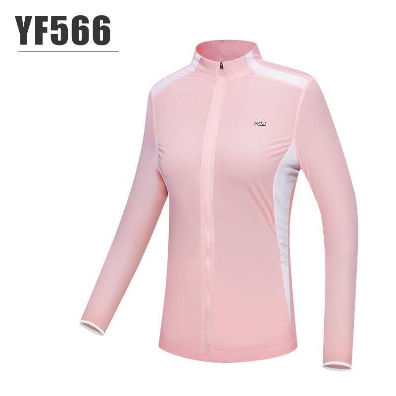 Áo Khoác Thể Thao Đánh Golf Dài Tay Chống Tia UV Bảo Vệ Toàn Diện Phối Khóa Kéo Cho Nữ