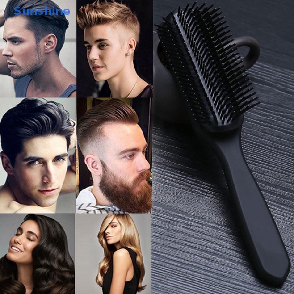 Lược Chải Tóc Xoăn Thẳng 9 Hàng Chuyên Dụng Cho Salon