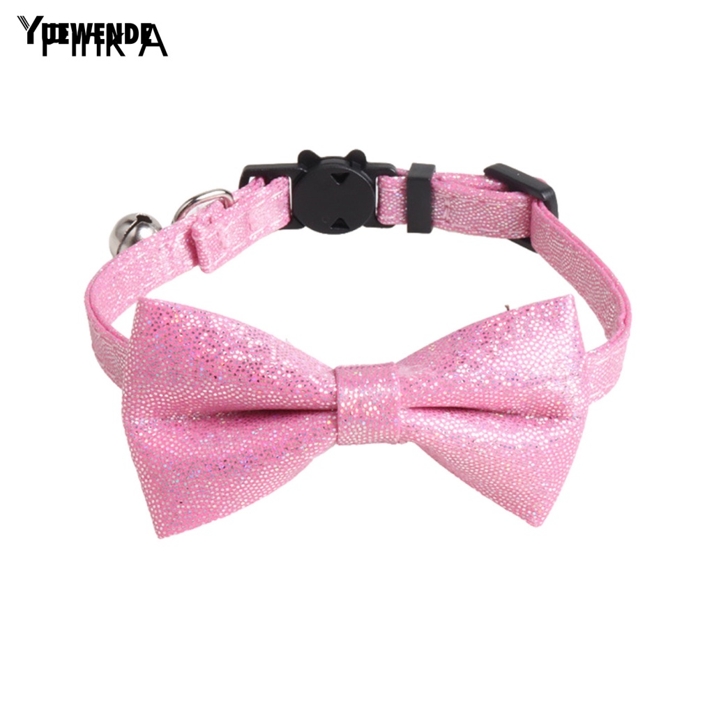 Vòng Cổ Đính Nơ Màu Sắc Lấp Lánh Trọng Lượng Nhẹ Dành Cho Mèo Cưng