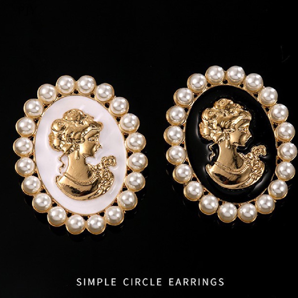 1 Huy Hiệu Cài Áo Hình Đầu Ngọc Trai Bằng Hợp Kim Phong Cách Vintage