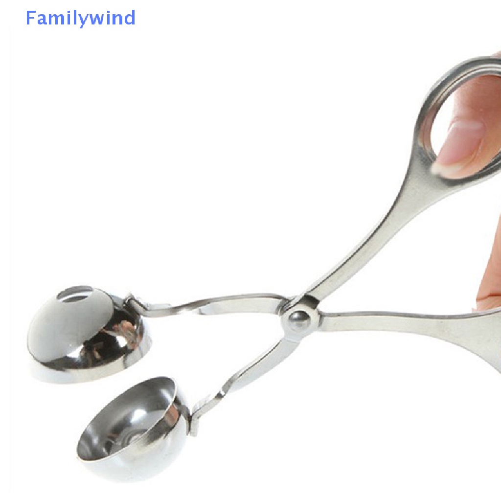 Khuôn Làm Thịt Viên / Kem Viên Bằng Thép Không Gỉ Thiết Kế Có Lỗ Tiện Dụng Cho Nhà Bếp