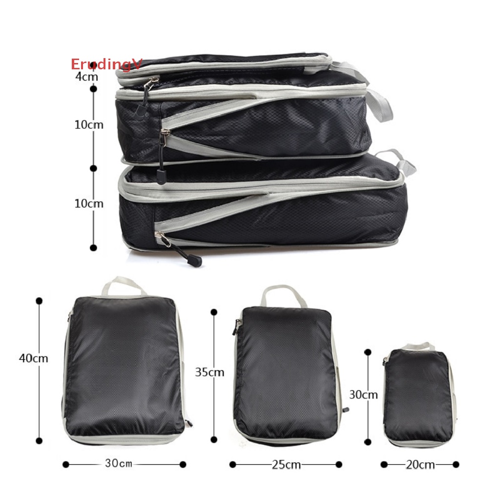 [ErudingV] Túi Đựng Đồ Du Lịch Dạng Khối Lập Phương Nén Bằng Nylon Chống Nước Gấp Lại Được [Mới