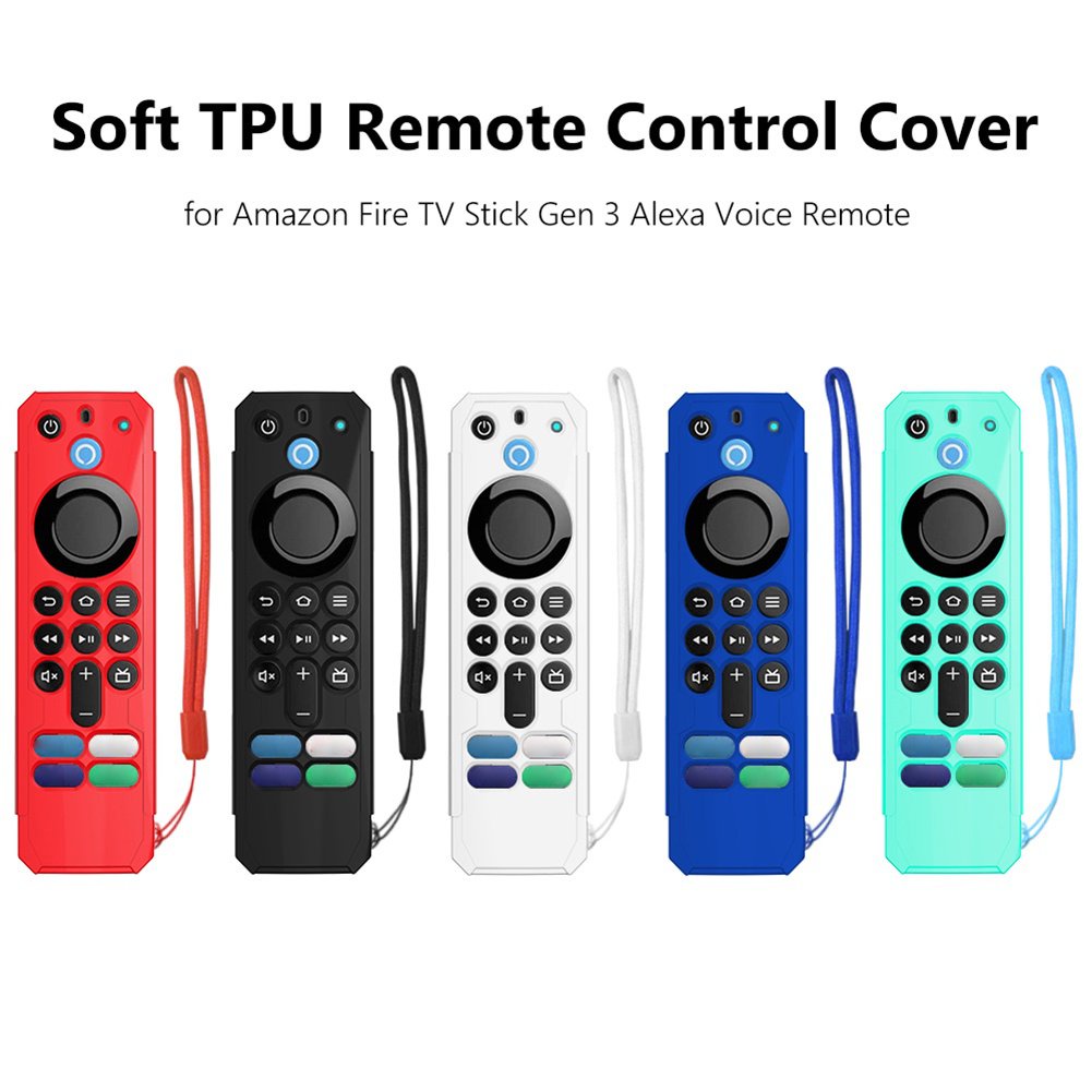 Vỏ Bọc Điều Khiển Từ Xa Bằng TPU Mềm Có Dây Đeo Cho Fire TV Stick Gen 3