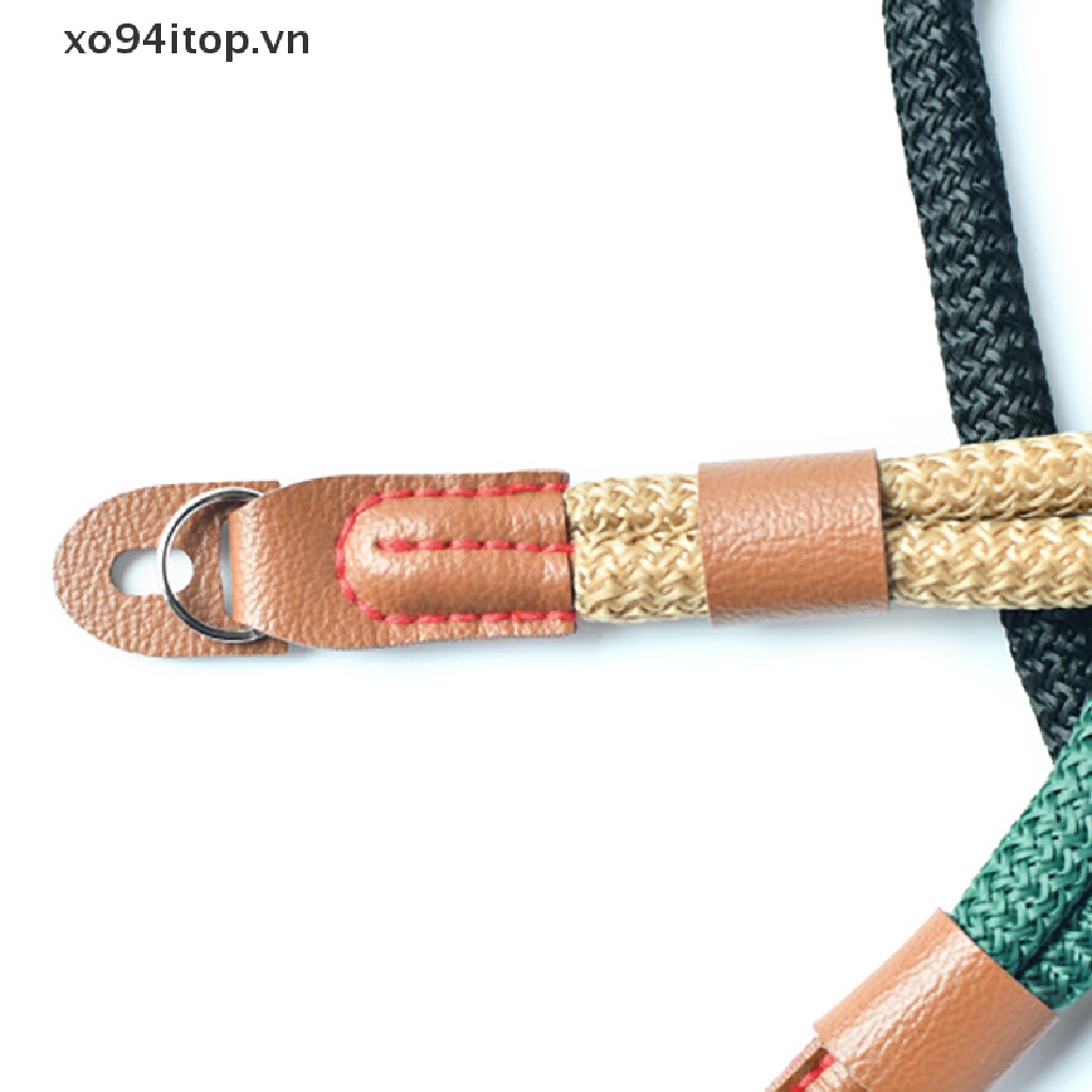 Xoitop Dây Đeo Cổ Tay Cotton Bện Lỗ Tròn Cho Máy Ảnh Kỹ Thuật Số Leica Digital SLR