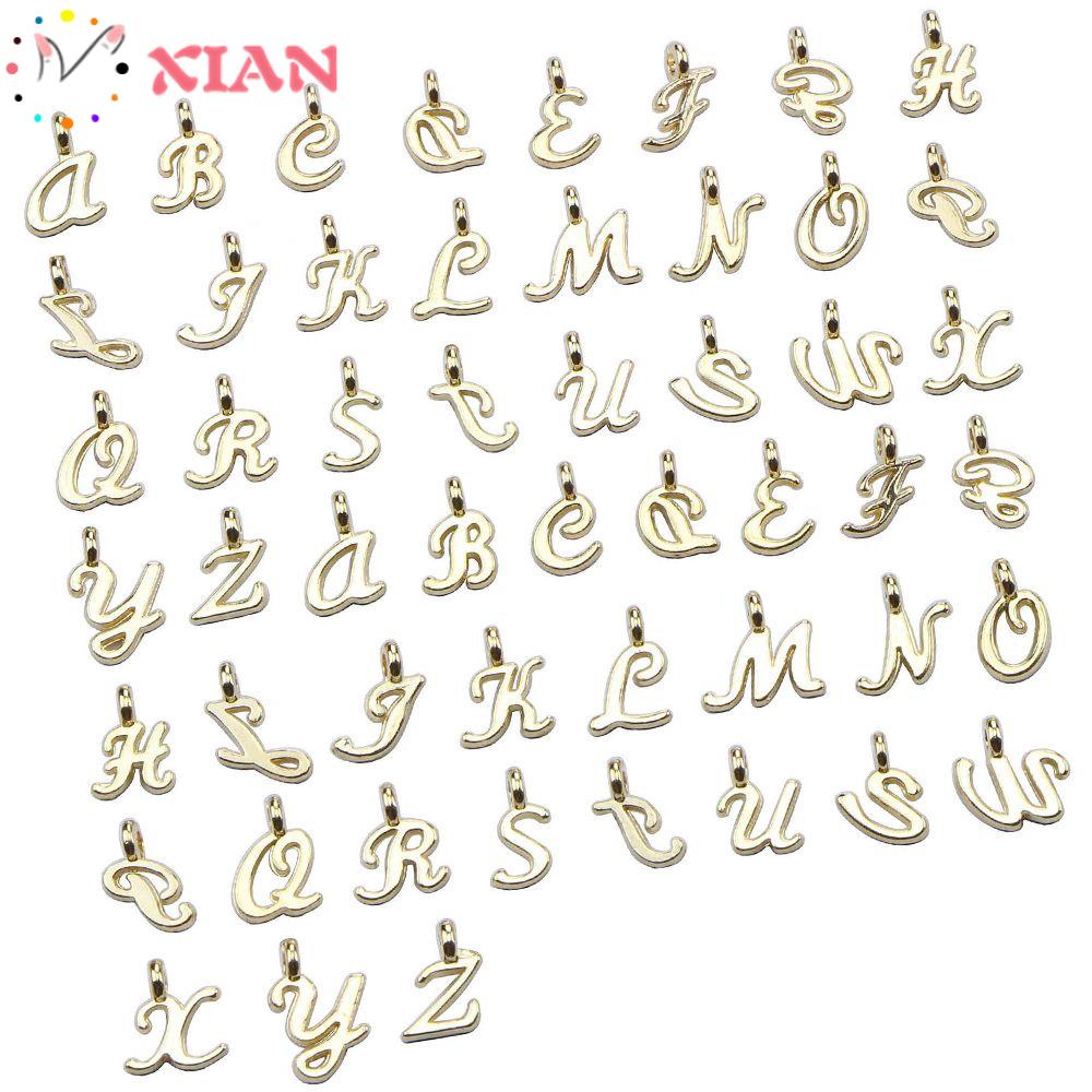 Set 26 / 52 / 156 Mặt Vòng cổ Hình Móc Khóa Xinh Xắn|Bảng Chữ Cái Alphabet Chất Lượng Cao