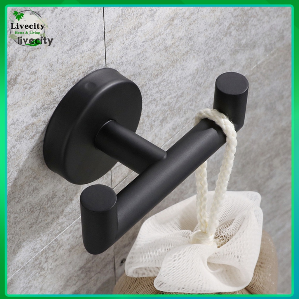 Bộ 2 Móc Treo Đồ Chịu Lực Tốt Chống Gỉ Sét Tiện Dụng Cho Gia Đình