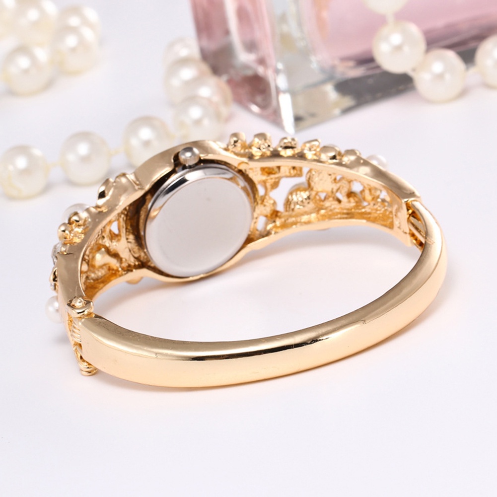 Đồng Hồ Đeo Tay Mặt Oval Đính Đá Thời Trang Dành Cho Nữ