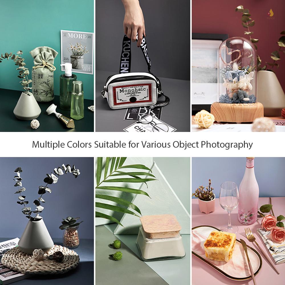 Phông Nền Chụp Ảnh Màu Gỗ Hai Mặt 21X33 Inch / 53Cmx83Cm