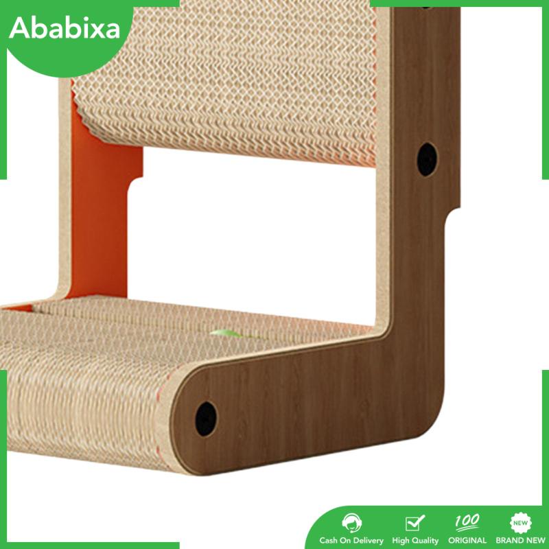 [Ababixa] Thảm Cào Móng Thẳng Đứng Hình Chữ L Bền Có Thể Tái Sử Dụng Với Đồ Chơi Đường Ray Bóng Cho Mèo