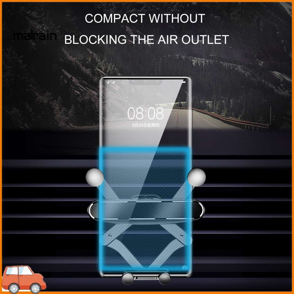 [Ma] Giá Đỡ Điện Thoại Di Động Mini Gắn Khe Điều Hòa Xe Hơi Trọng Lực Thời Gian Dài