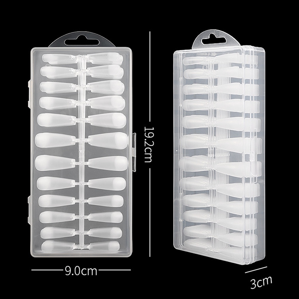 Hộp 240 Móng Tay Giả Trong Suốt Chắc Chắn Có Thể Tháo Rời