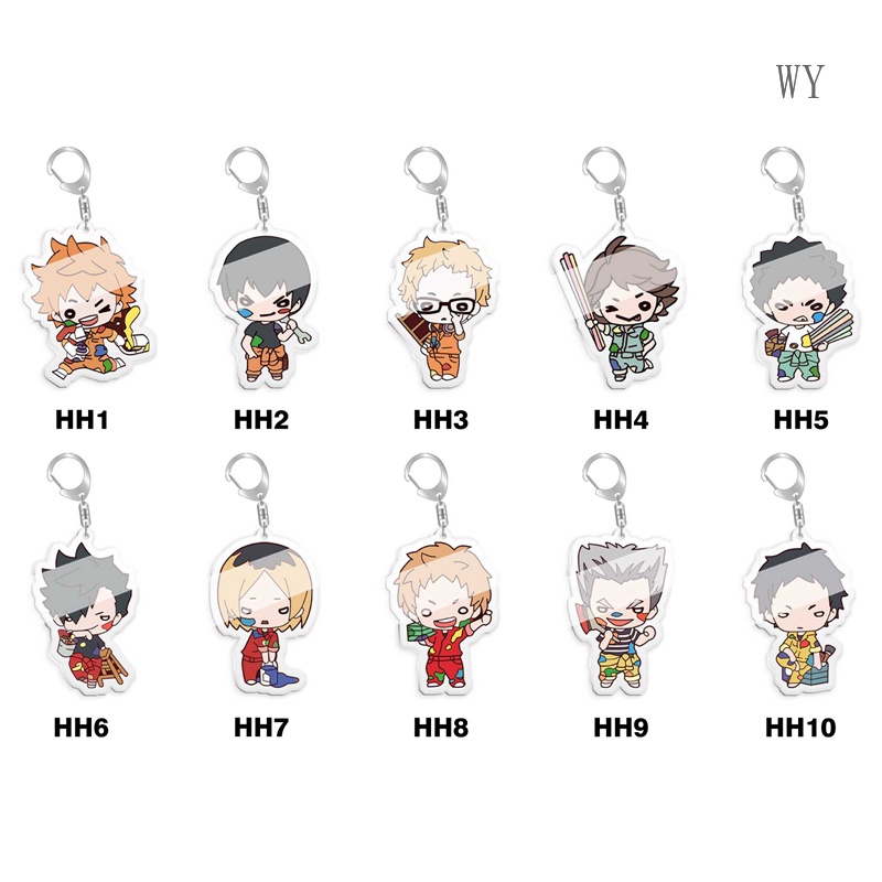 Anime Haikyu!! Giá Đỡ Chìa Khóa Bằng Acrylic Tiện Dụng