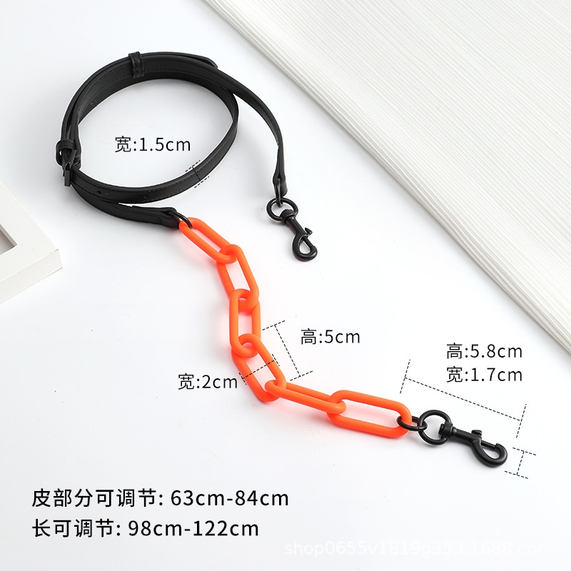 Issey miyake acrylic dây chuyền da hai trong một phù hợp với dây đeo túi tote issey miyake để thay thế diy