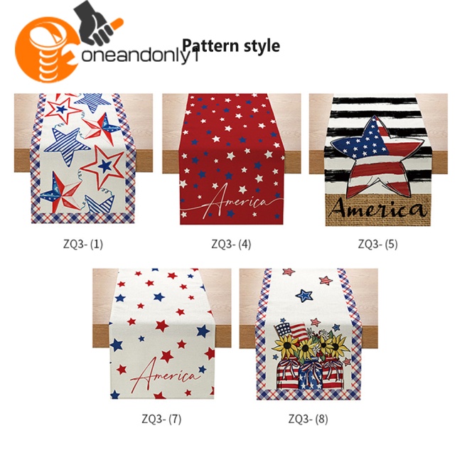 Vỏ Bọc Bàn Ăn Bằng Vải Lanh In Chữ Patriotic Freedom