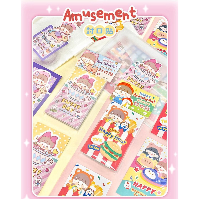 Miếng Dán Niêm Phong Thiệp Cưới Zhuo Dawang  Chính Hãng Đóng Gói Quà Tặng Nhập Khẩu