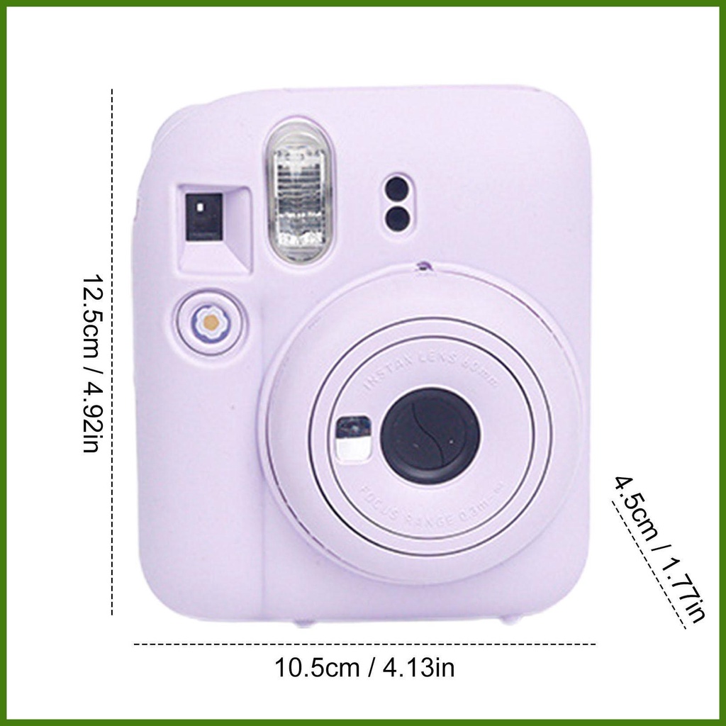 Ốp Điện Thoại Silicon Mềm Màu Trơn Chống Trầy Xước Bảo Vệ Máy Ảnh Polaroid 5 Rvn