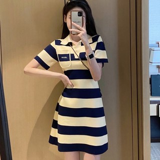 Đầm Thun Polo Sugemiusi Eo Hẹp Cao Phong Cách Mới Mùa Hè Cho Nữ