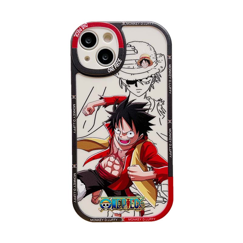 Casing Samsung Galaxy S23 S22 Ultra 5G S21 Plus S20 FE A54 A34 A24 A04 A14 A20S A71 A73 A53 A52 A52S A03S A02S A10S A12 M12 A50 A50S A30S S22+ S20+ MONKEY D.LUFFY Fulll Fine Hole Shockproof Soft Phone Case XPN 59