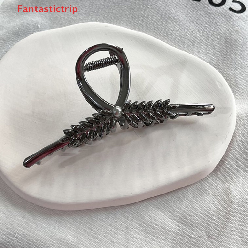 [Fantastictrip] Kẹp Tóc Càng Cua Đính Đá Lấp Lánh Thời Trang Tinh Tế Bằng Kim Loại Cho Nữ Sang Trọng Truy Cập Tóc Sang Trọng