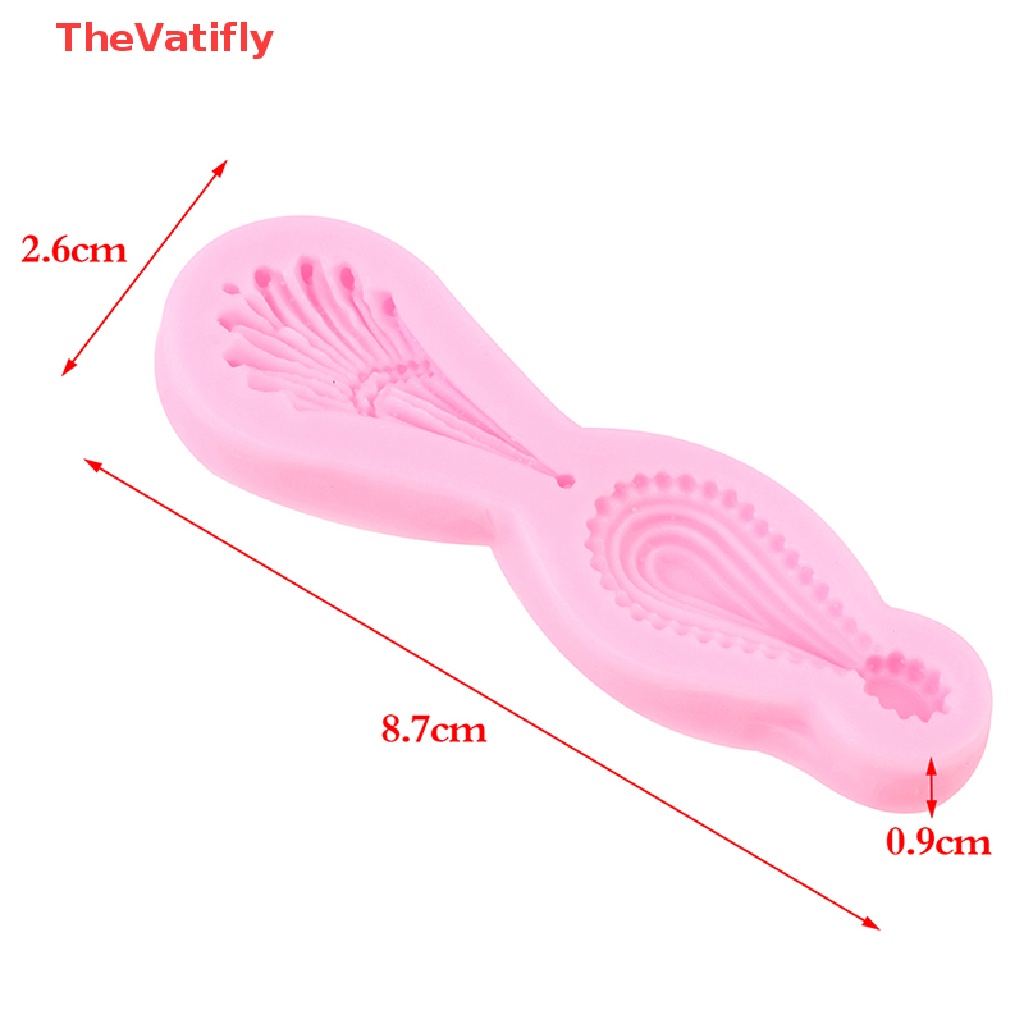 [Thevalifly] Khuôn silicone Làm Mặt Dây Chuyền Đá Quý Trang Trí Bánh Kẹo