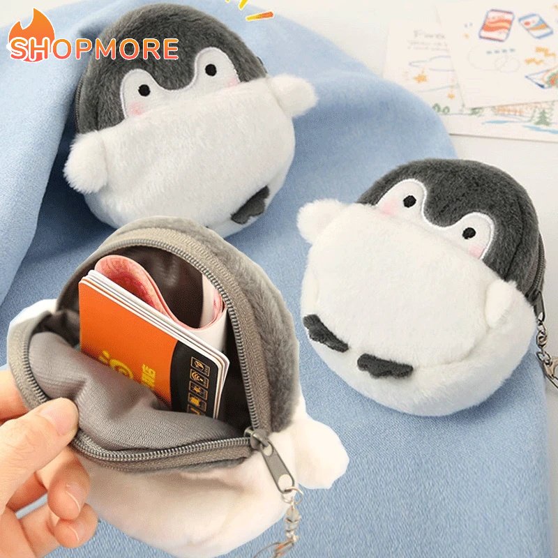 Ví Đựng Tiền Xu Mini Hình Chim Cánh Cụt Dễ Thương
