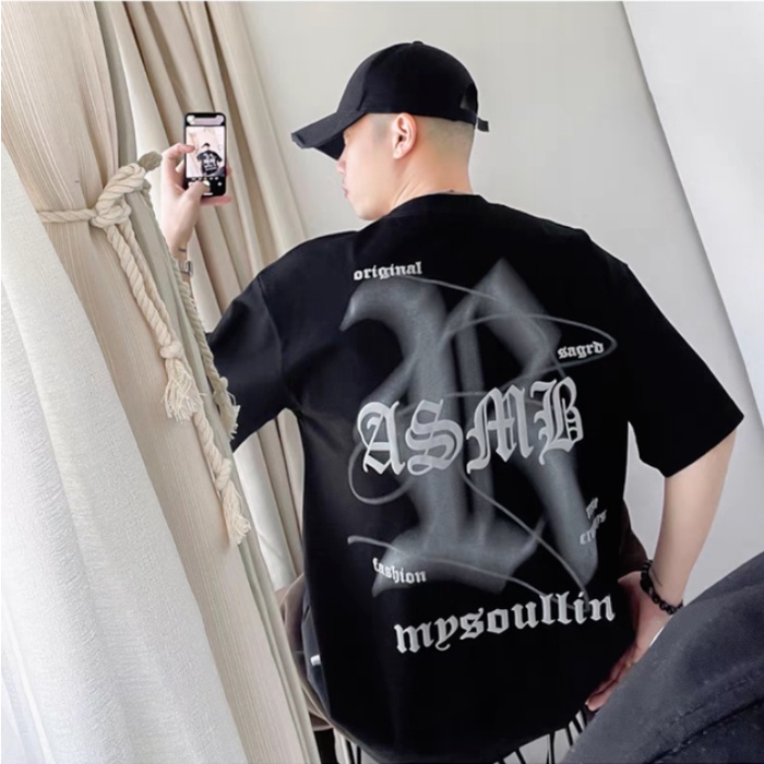 Áo Thun Nữ Ngắn Tay Dáng Rộng Vải Cotton