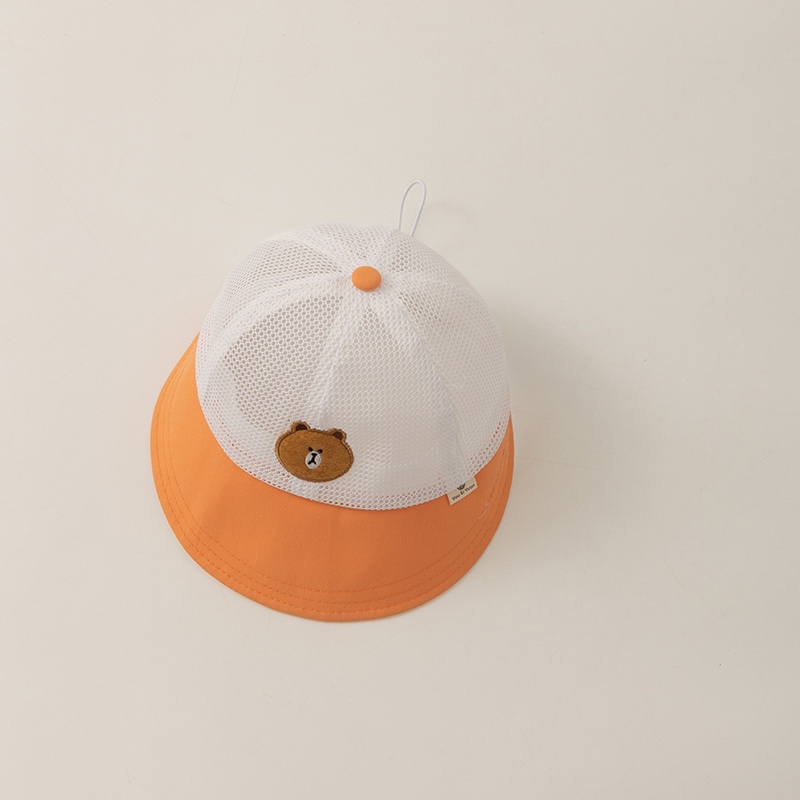 Nón Tai Bèo Phối Lưới Thoáng Khí Họa Tiết Hoạt Hình Thời Trang Mùa Hè Cho Bé