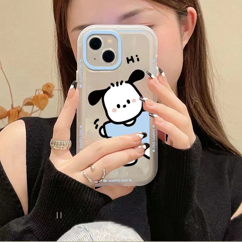 ✅Ốp Điện Thoại Trong Suốt Họa Tiết Chú Cún Dễ Thương Cho Iphone Xr promax / 12 Iphonepro14Plus13 7 LNW3