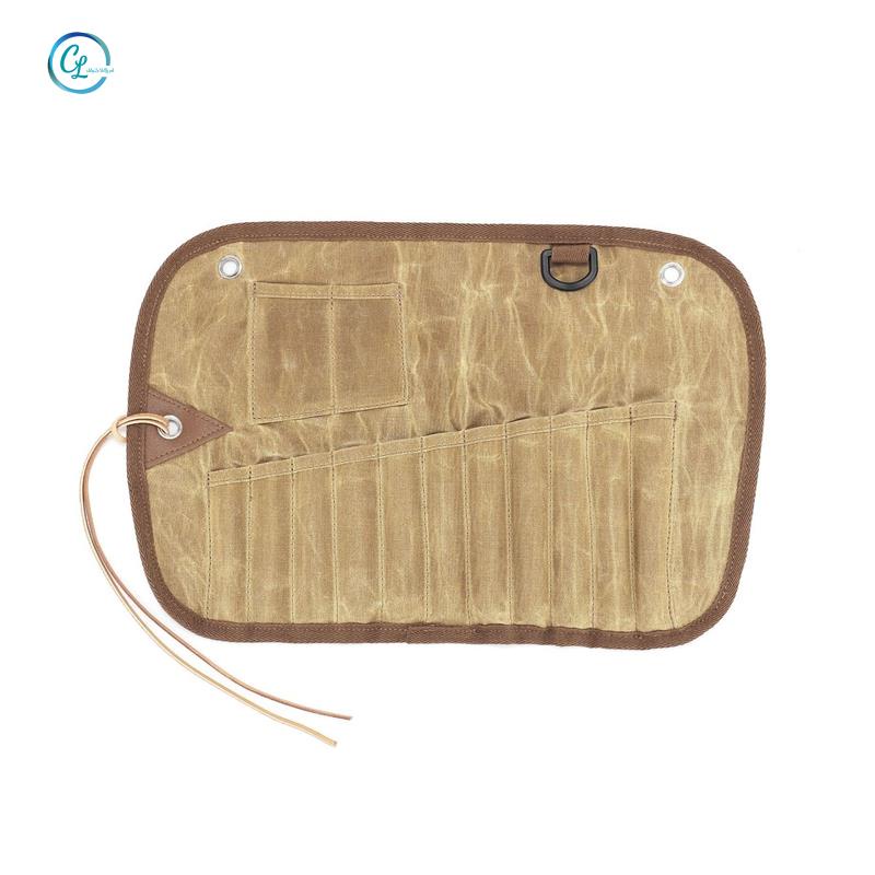 Túi Cuộn Đựng Dụng Cụ Ăn Uống Cắm Trại Ngoài Trời Tiện Lợi