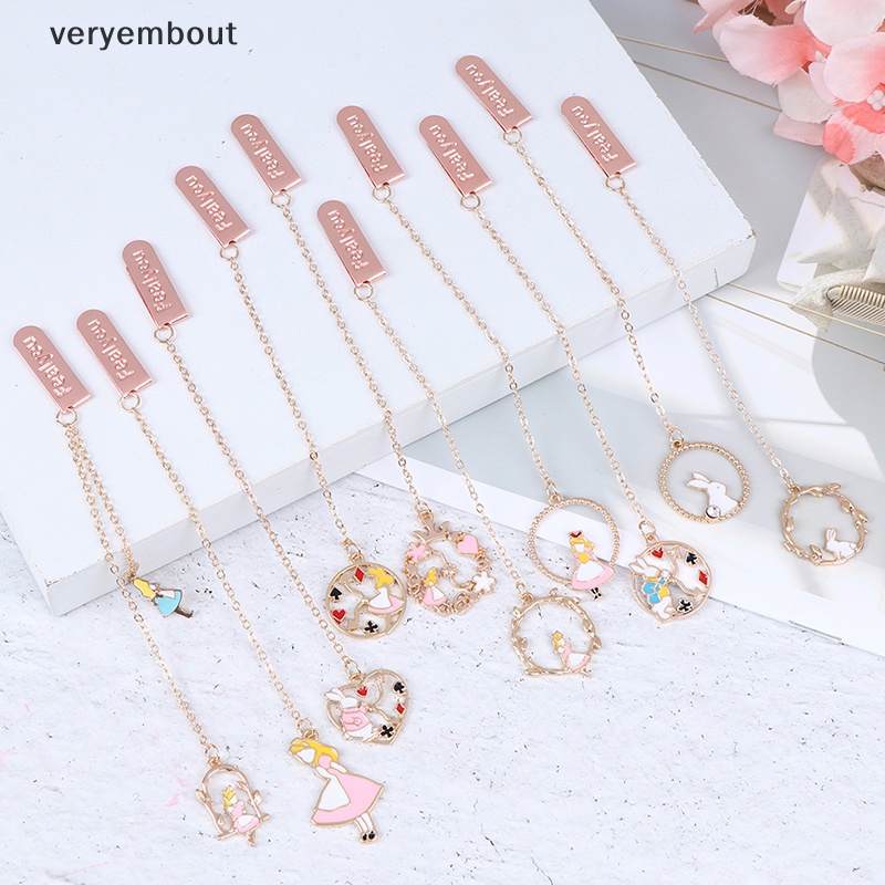 1 Thẻ Đánh Dấu Trang Sách Hình Thỏ Bằng Kim Loại