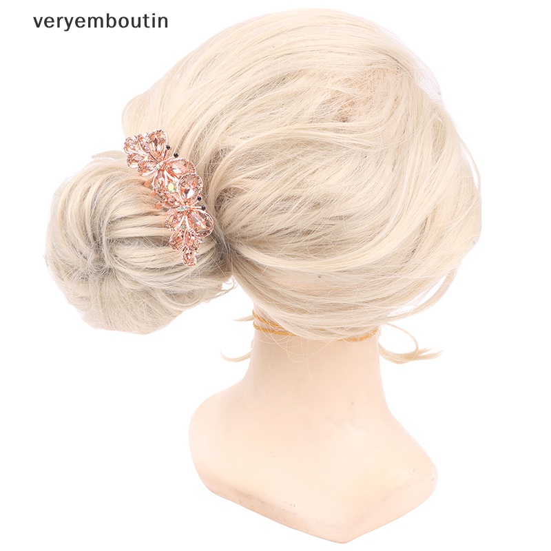 Lược Cài Tóc Hình Bướm Đính Đá Phong Cách Hàn Quốc