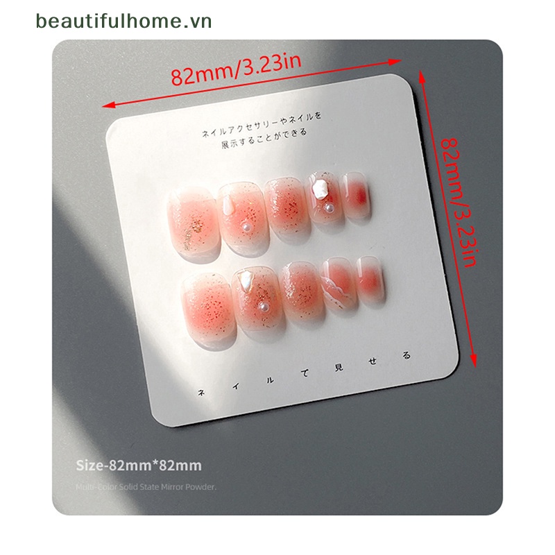 Bộ 10 Thẻ Giấy Cạc Tông Trưng Bày Móng Tay Giả