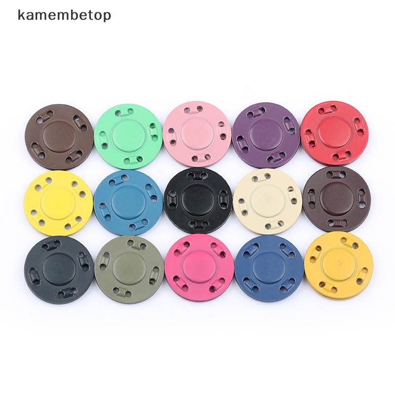 Bộ 10 Cặp Nút Nam Châm Tàng Hình Trang Trí Quần Áo DIY