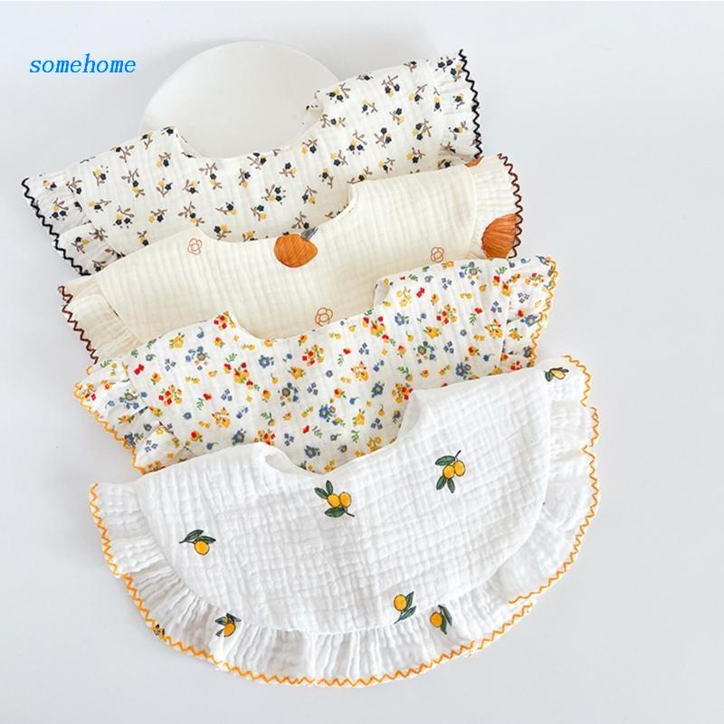 Yếm Ăn Bằng Vải Cotton Dành Cho Bé Sơ Sinh