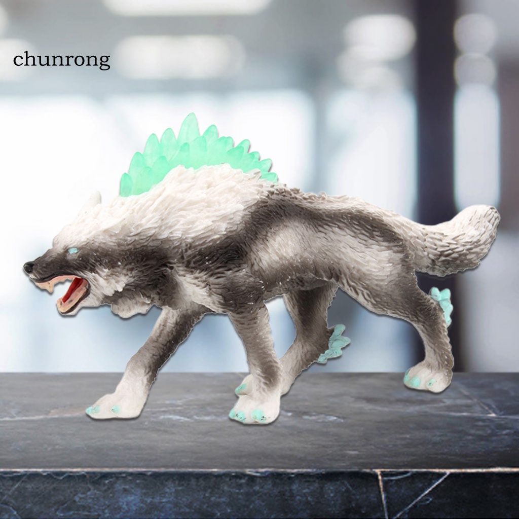 Mô Hình Đồ Chơi Chó Sói Trang Trí Rừng Thần Thoại