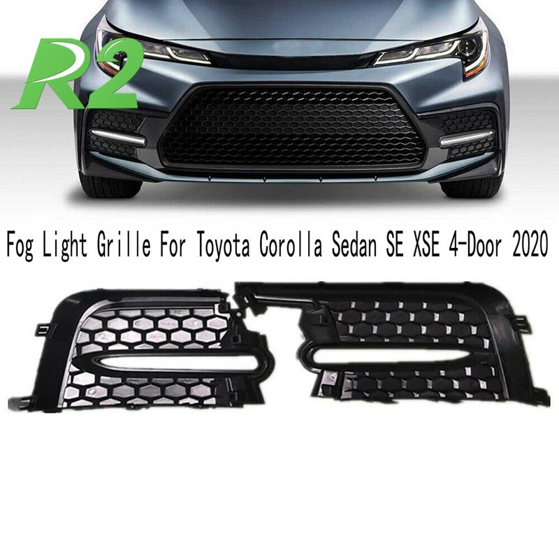 Bộ 2 Khung Viền Đèn Sương Mù Phía Trước Cho Toyota Corolla Sedan SE XSE 4 Cửa 2020