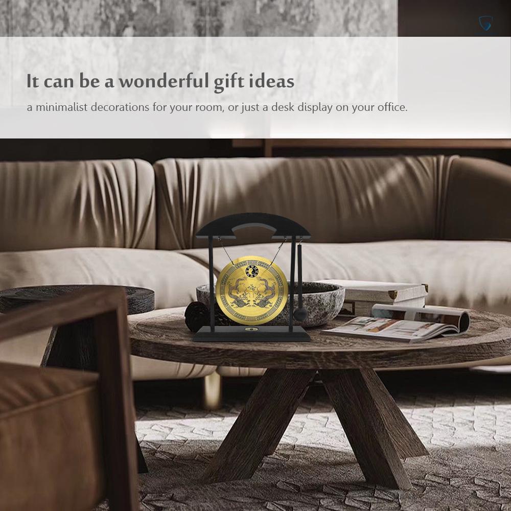 [laptvn] Chuông Gió Mini Để Bàn Trang Trí Hình Rồng Thái Cực Quyền Có Biểu Tượng Taiji