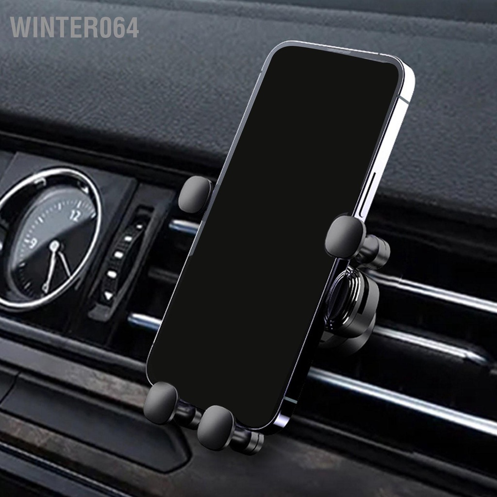 Winter064 Giá đỡ điện thoại trên ô tô Gravity được nâng cấp tự động khóa rảnh tay mini dành cho 4 7‑6 9 inch